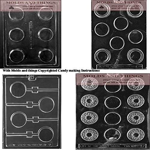 Plain Cookie (Oreo) Lollipop chocolate candy mold With © Candy Making
