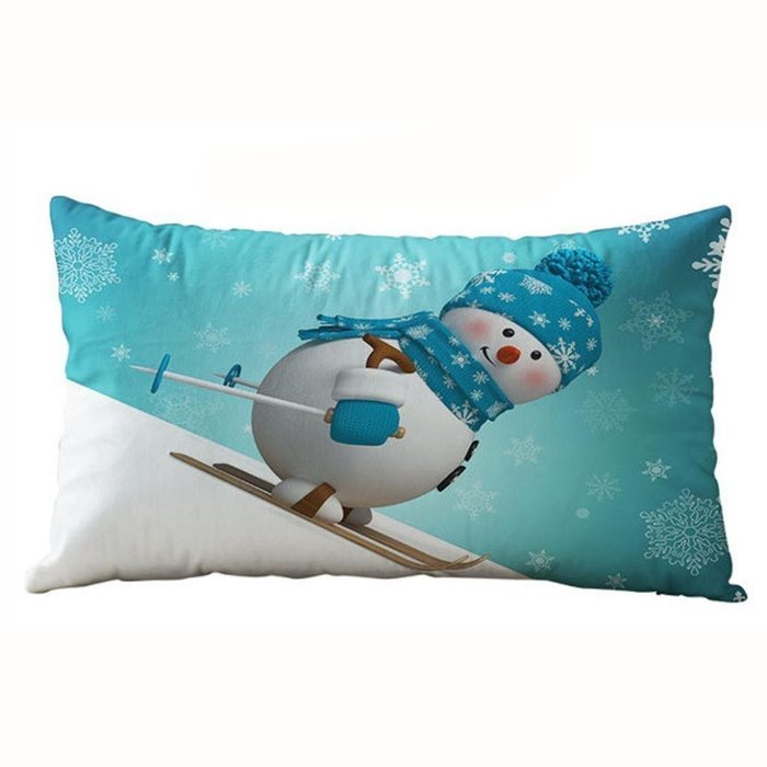 Christmas Pillow Case,Beautyvan Christmas Rectangle Cotton Linter