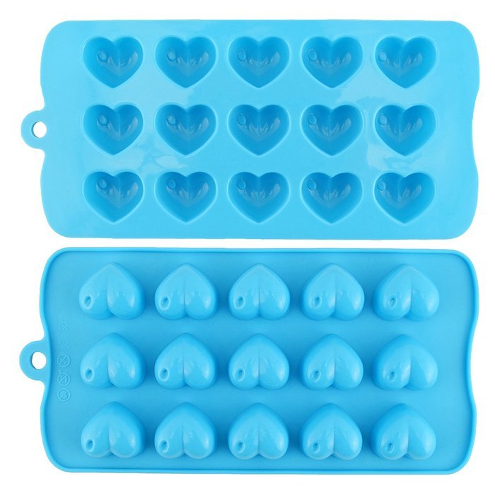 Joyoldelf Candy Molds & Ice Cube Trays Hearts, Stars & Shells