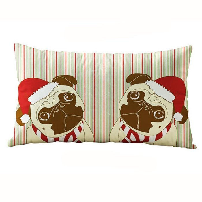 Christmas Pillow Case,Beautyvan Christmas Rectangle Cotton Linter Pillow Cases Cushion Covers (J