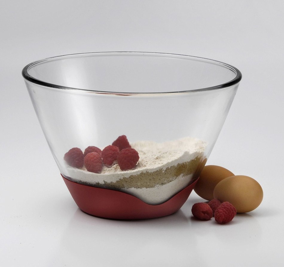 Anchor Hocking 4Quart Splash Proof Glass Mixing Bowl with Silicone No