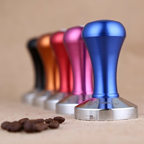 SMKF Coffee Tamper Machine 57.5mm Diameter Stainless Steel Flat Base