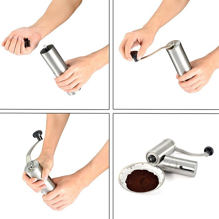 SUNKO Coffee Grinder Manual Coffee Mill&Burr Grinder N5 free image download