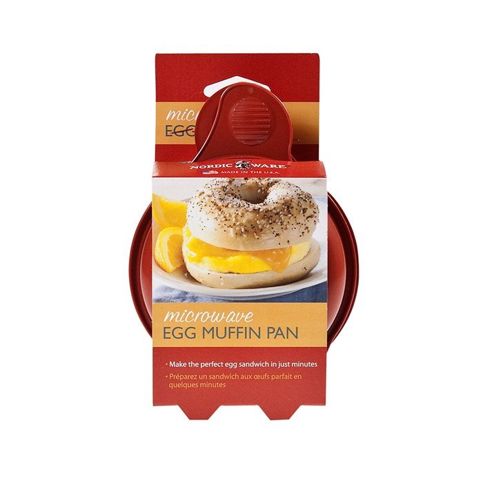 Nordic Ware Microwave Egg Muffin Pan Breakfast Sandwich Kitchen Tool