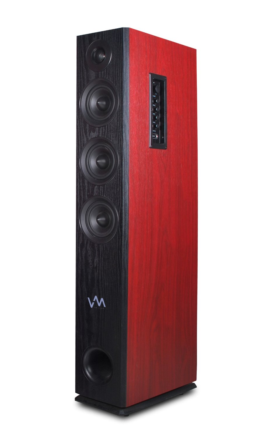 VM Audio EXAT30 Black/Cherry Floorstanding Powered Bluetooth Tower