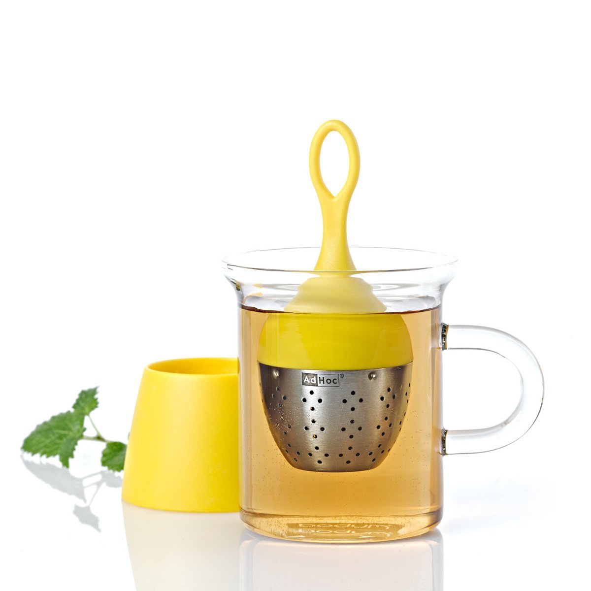 AdHoc Floating Tea Egg, Infuser with Stand, Ready to Use, Stainless