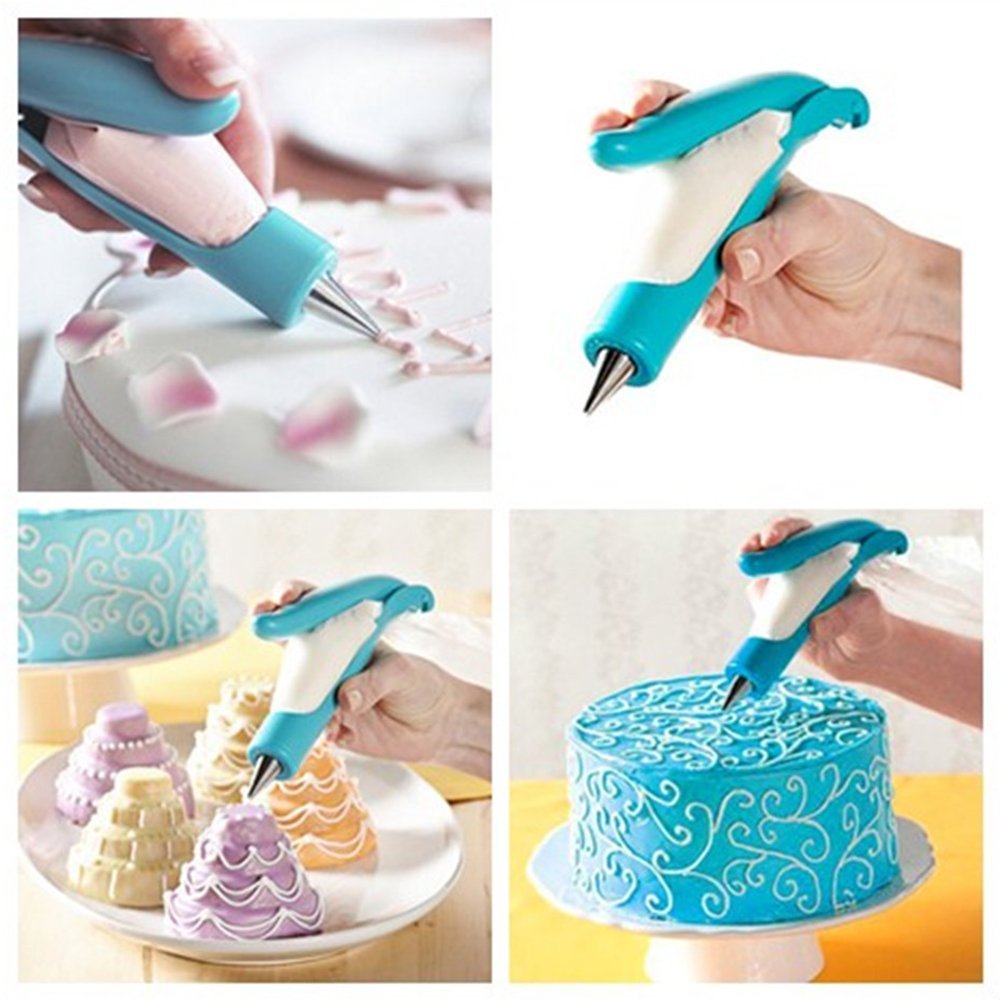Yakamoz Pastry DIY Cake Decorating Pen Icing Piping Tips Nozzles Bag