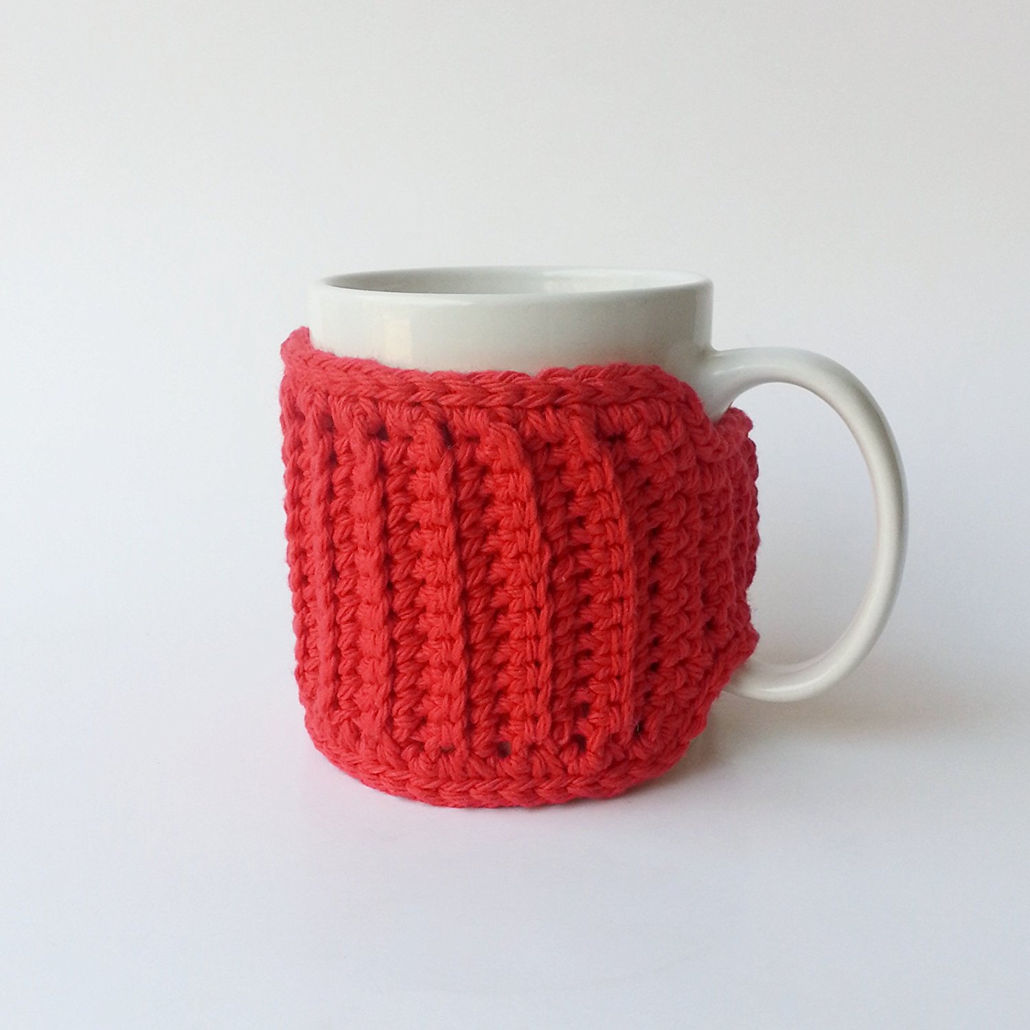 Tea Cup Cozy Coffee Mug Cozy Red Flower Button N3 free image download