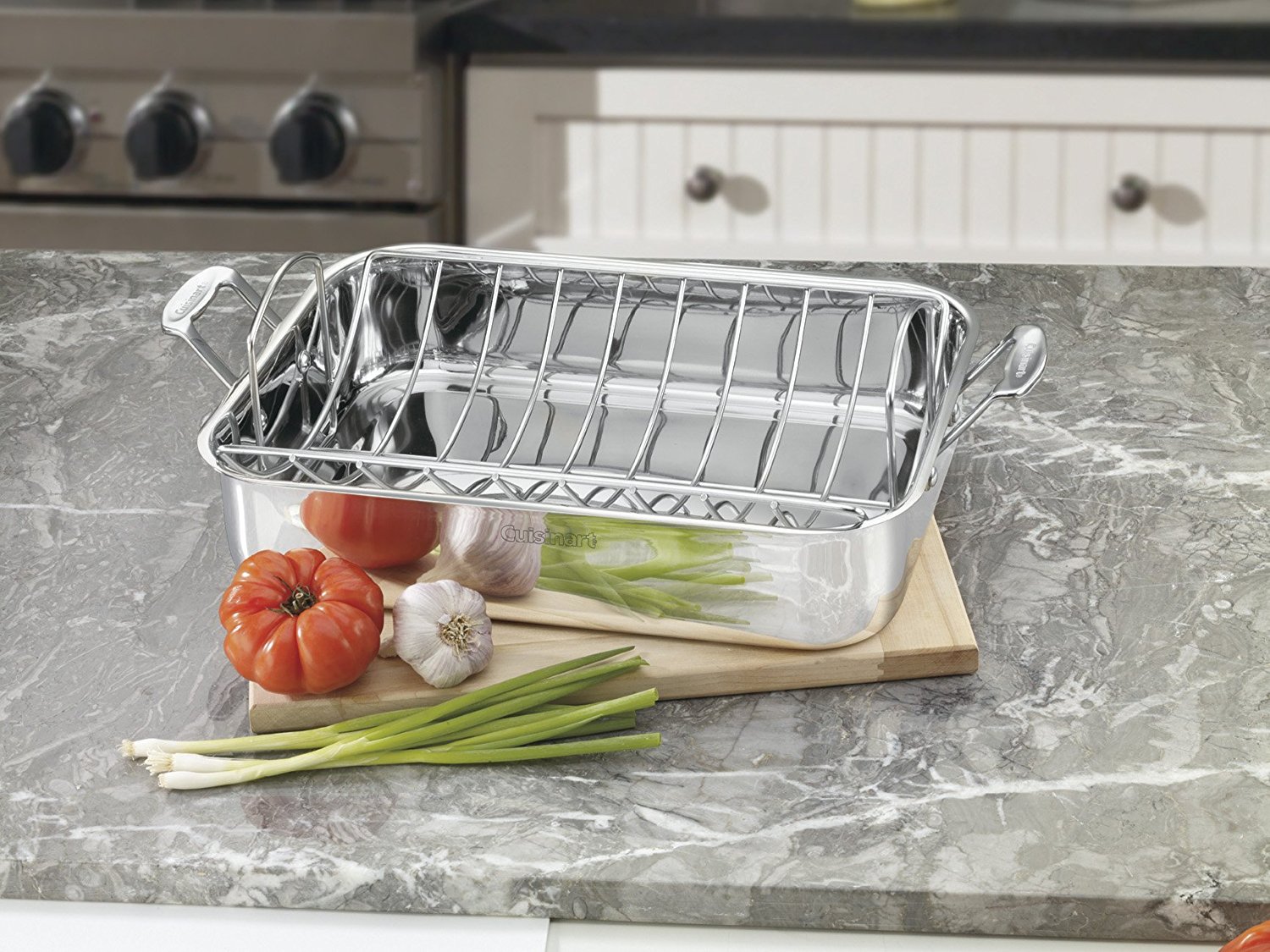 Cuisinart Chef's Classic Stainless 16Inch Rectangular Roaster with