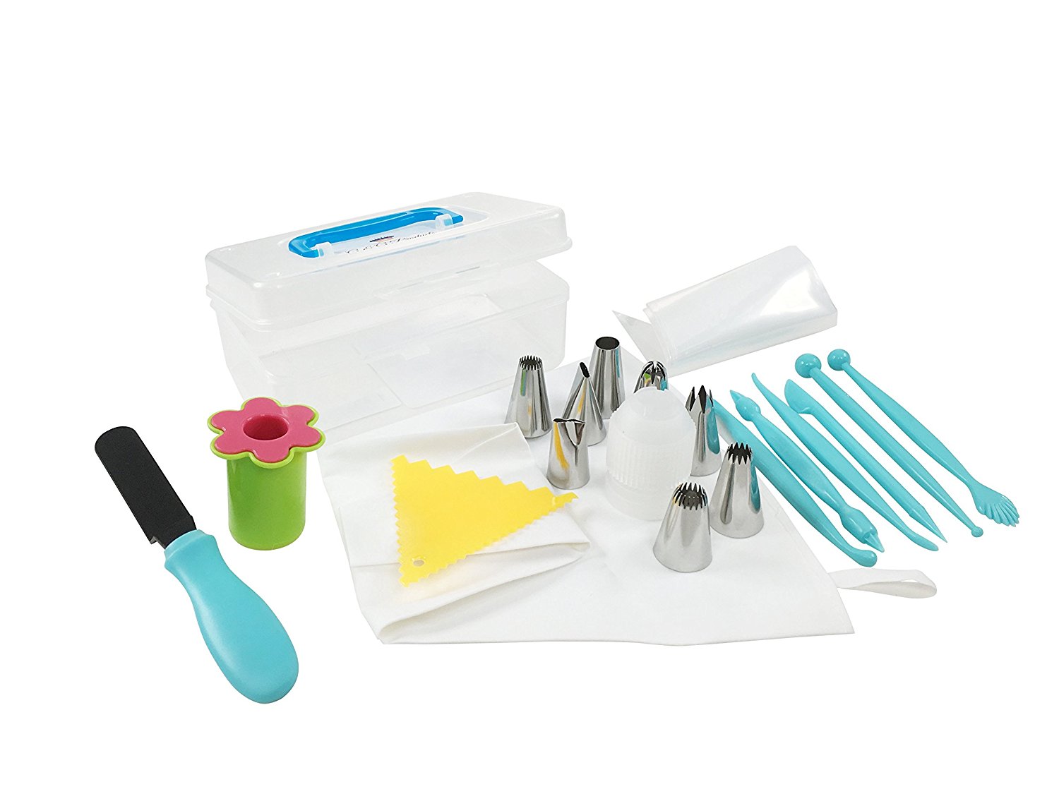 Cake Decorating Tools Kit Advanced 26 Piece Set Comes with Cake