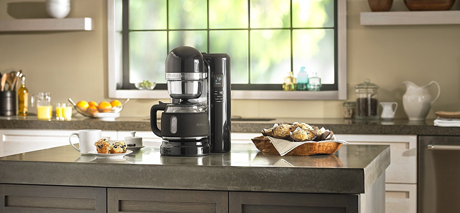 KitchenAid KCM1204OB 12Cup Coffee Maker with One Touch Brewing Onyx
