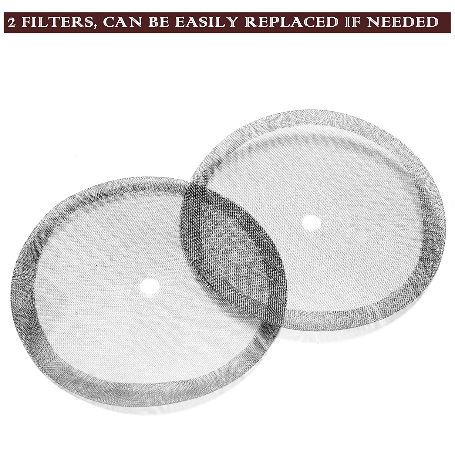 Homdox French Press Glass and PP Plastic Coffee Maker, 8 Coffee Cups (1