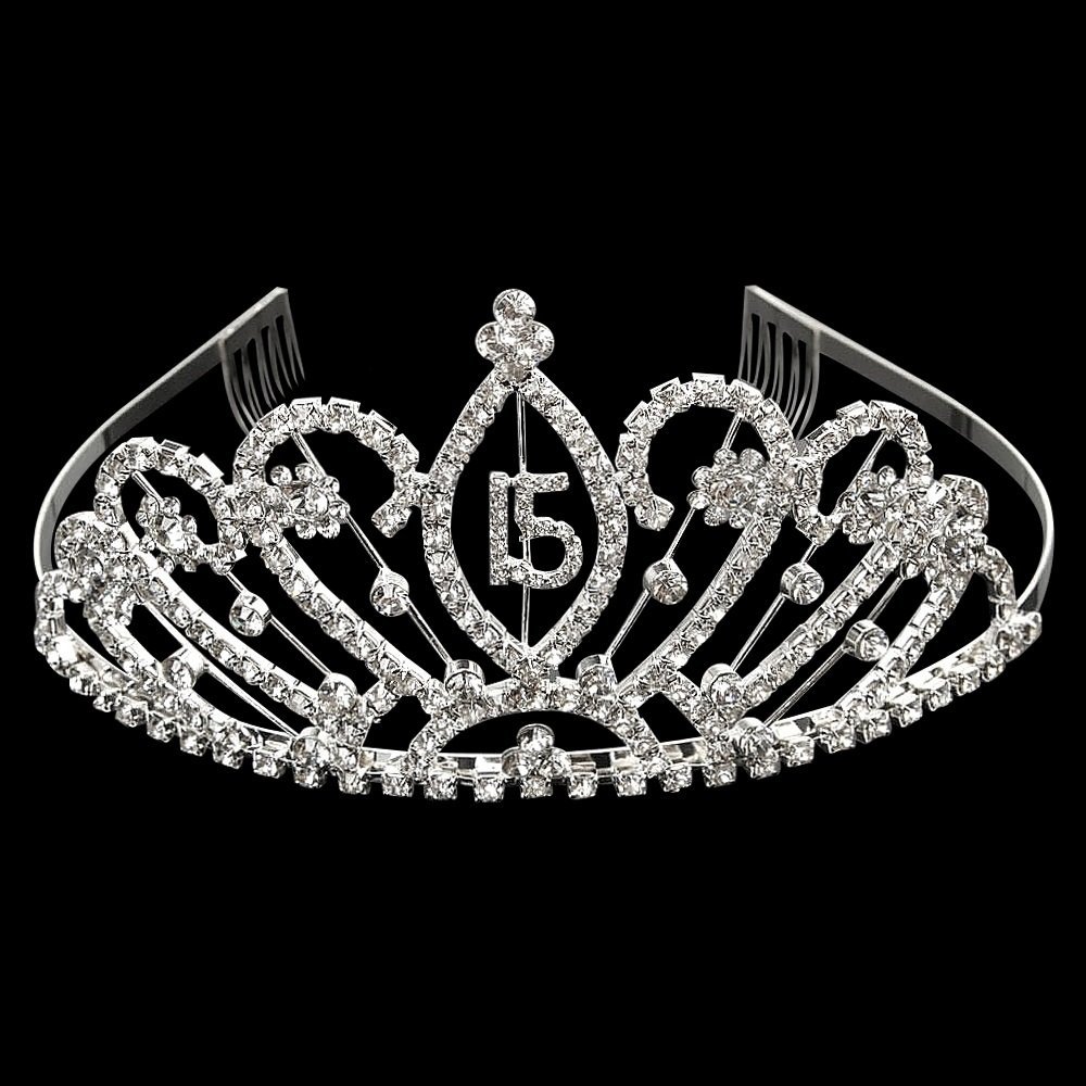 Lulu Sparkles LLC Quinceanera Number 15 Rhinestone Crystal Cake Topper