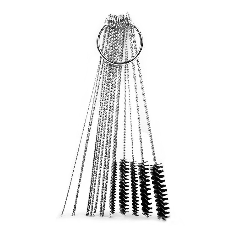 Anntlent 4 Inch Nylon Tube Brush Cleaning Set Carburetor Carbon Dirt