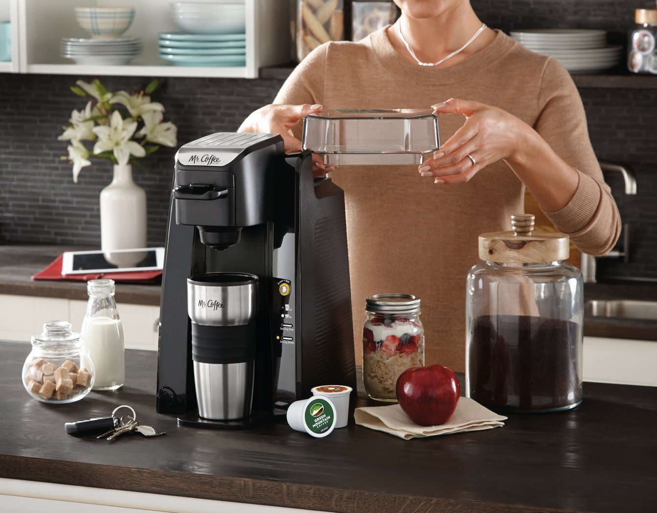 Mr. Coffee BVMCSC5001 Single KCup Brewing System, 24 oz, Black N2