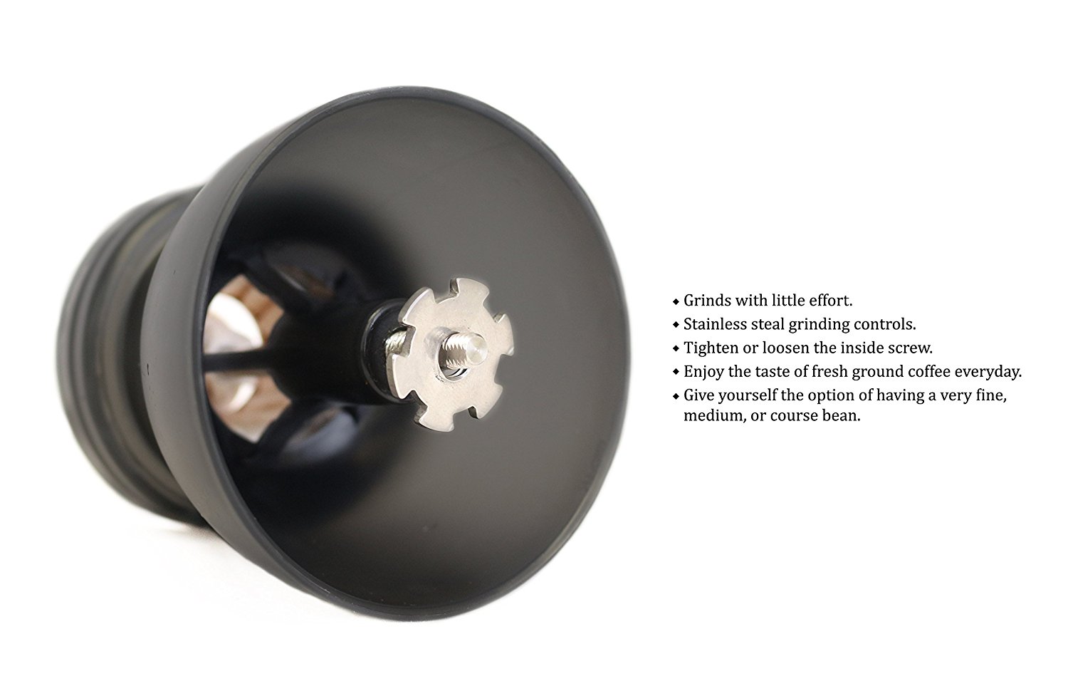 Manual Coffee Grinder Adjustable Ceramic Burr Grinders with Hand