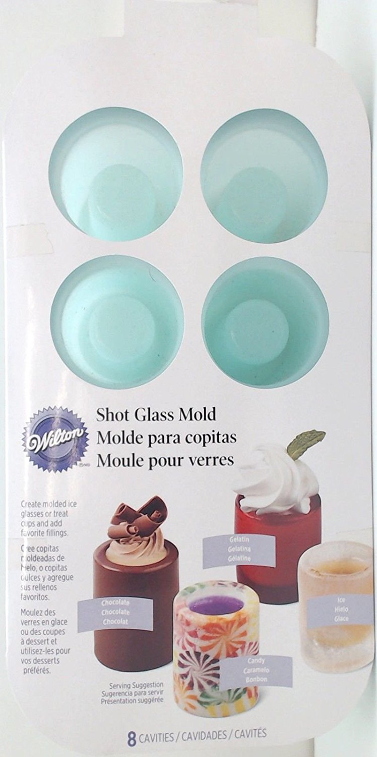 Wilton Silicone, 8 Cavity Shot Glass Mold, 5700118 free image download