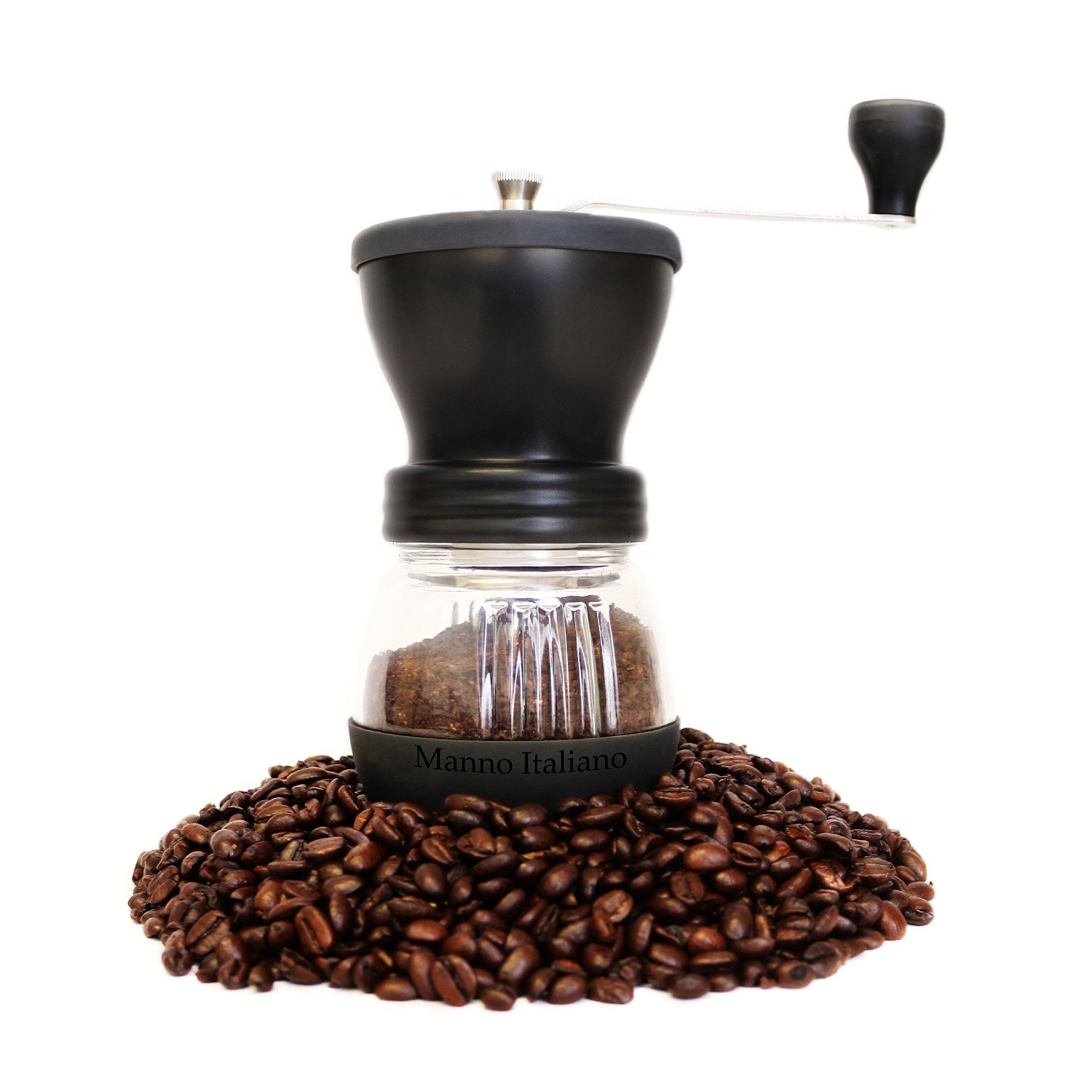 Manual Coffee Grinder Adjustable Ceramic Burr Grinders with Hand