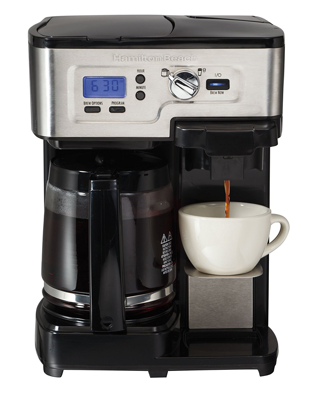 Hamilton Beach FlexBrew 49983A Single Serve / Full Pot Coffee Maker N8
