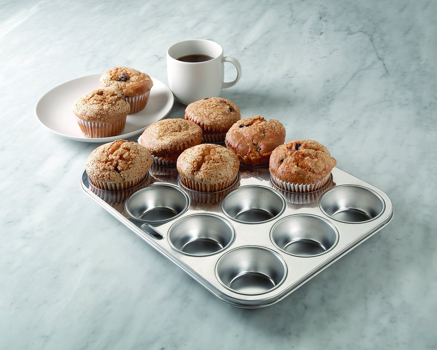 Fox Run 4868 Stainless Steel Muffin Pan Silver 1 N5 free image download