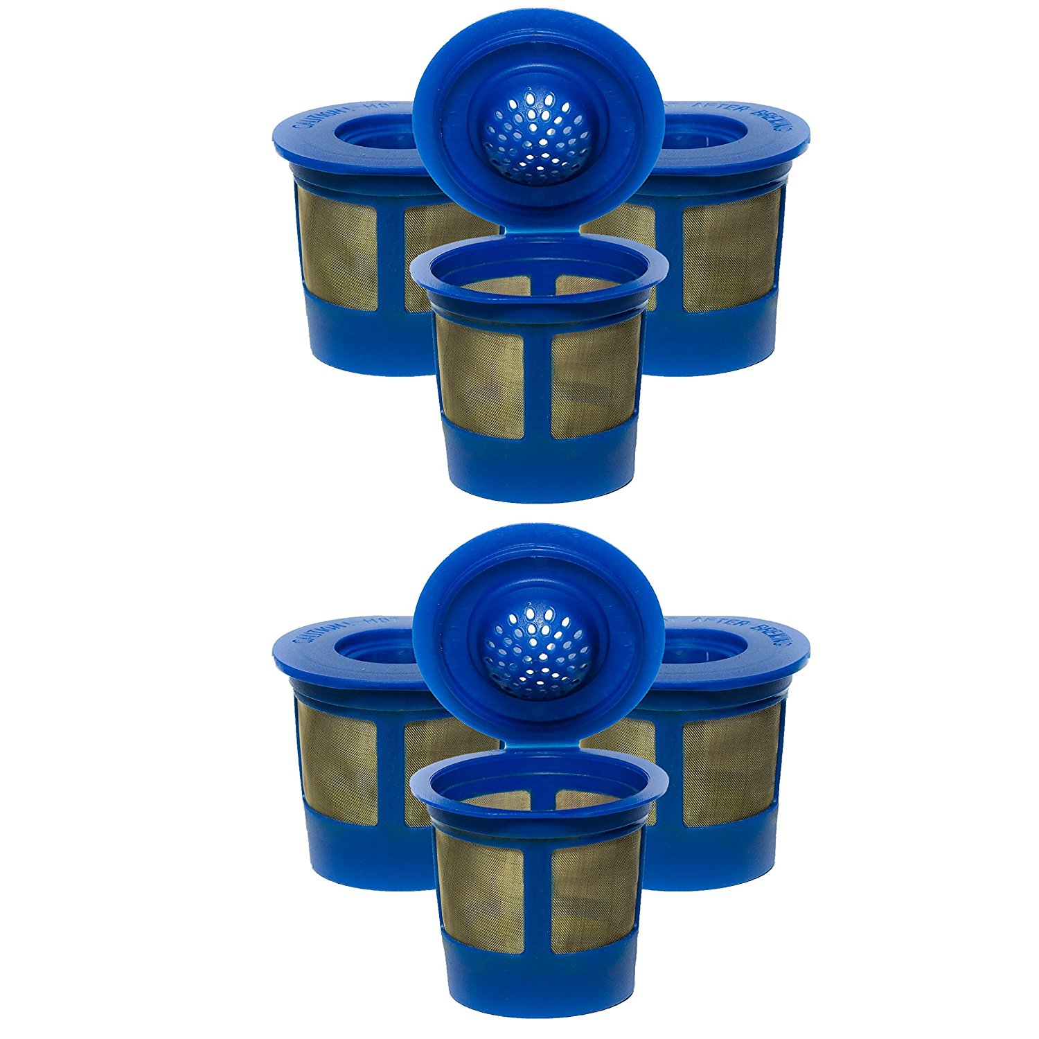 6X Premium Gold Tone Reusable Single Cup Keurig Solo Filter Pod Coffee