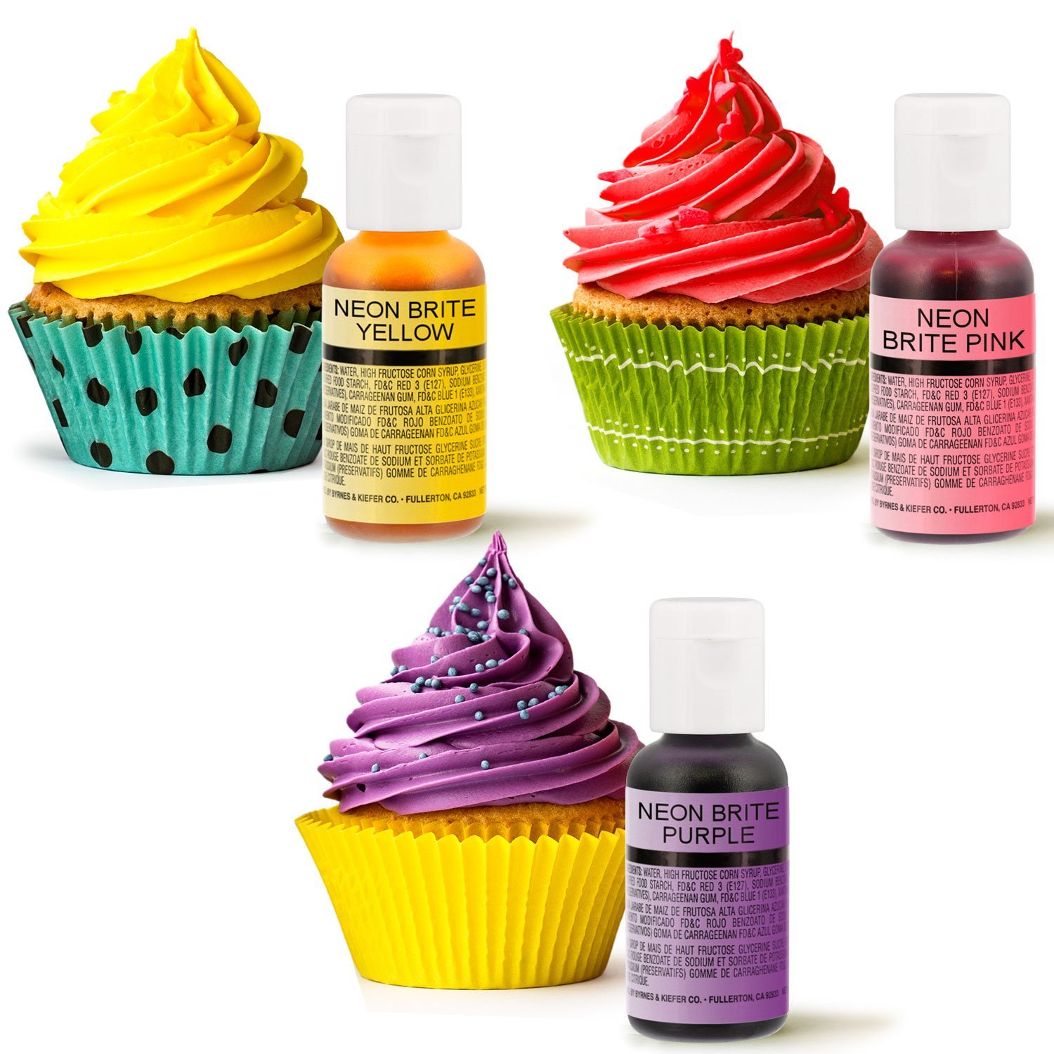 12 ColorUS Cake Supply® by Chefmaster LiquaGel Paste Cake Color Set