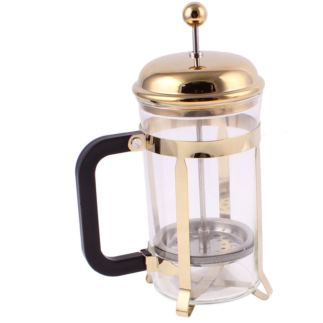 Uxcell Glass Coffee Tea Maker Plunger French Press Pot Teapot 600ml