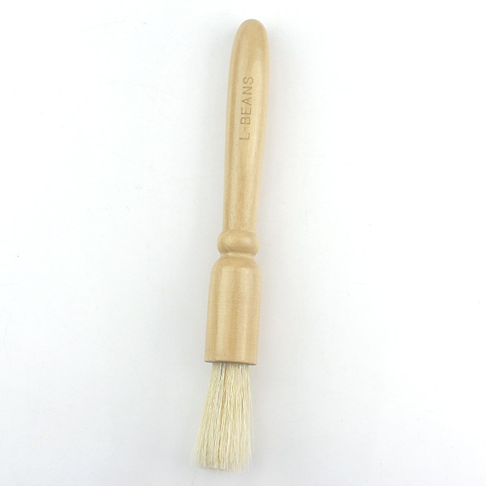 18cm Coffee Grinder Cleaning Brush,7inch Grinder Brush, Natural Wood