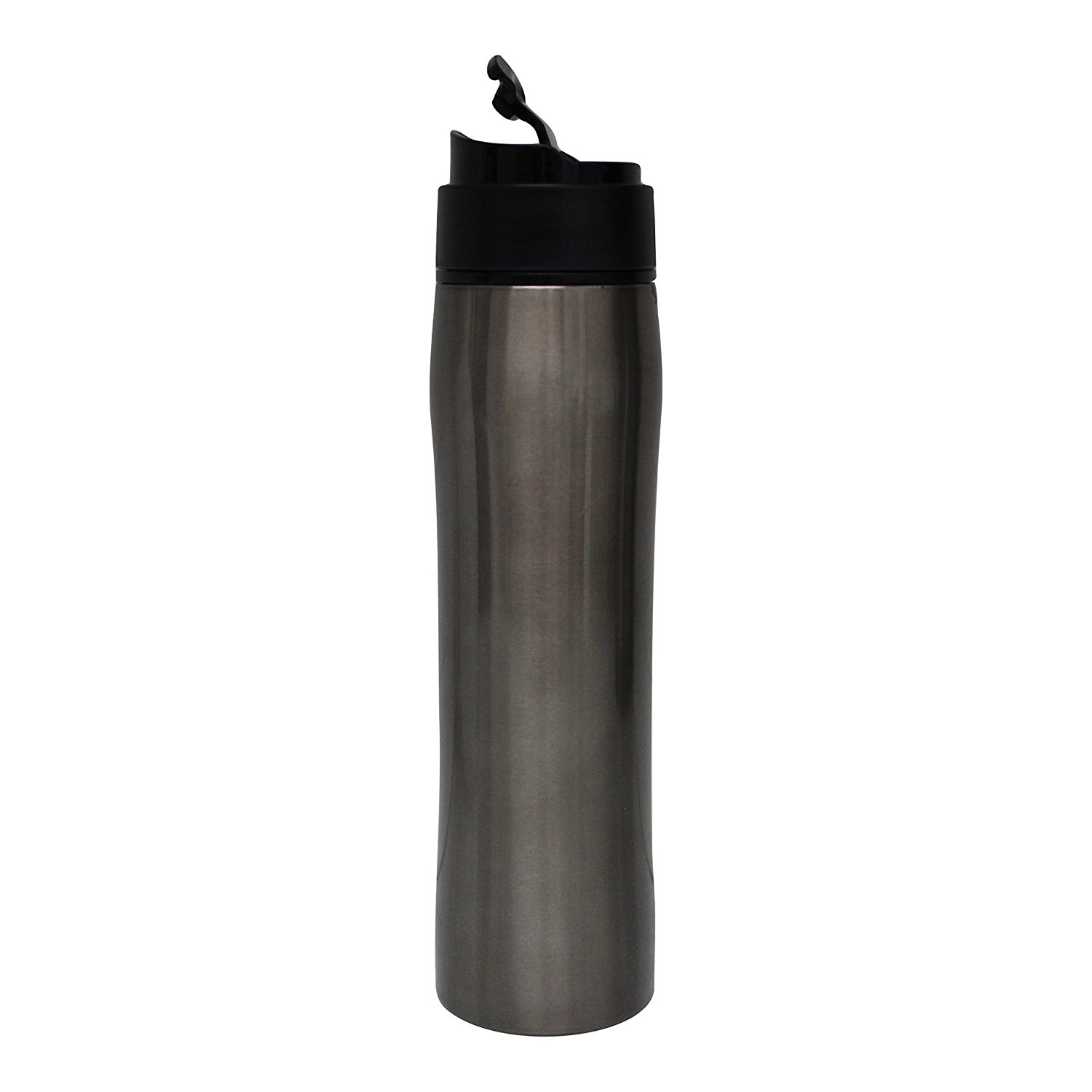 Equaliteria™Portable stainless steel grey French Press 12oz travel mug
