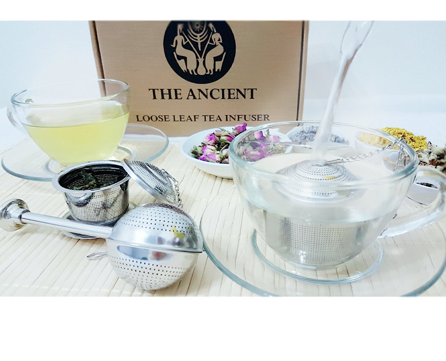 The Ancient Tea Infusers (Set of 3) Stainless Steel Loose Leaf Tea