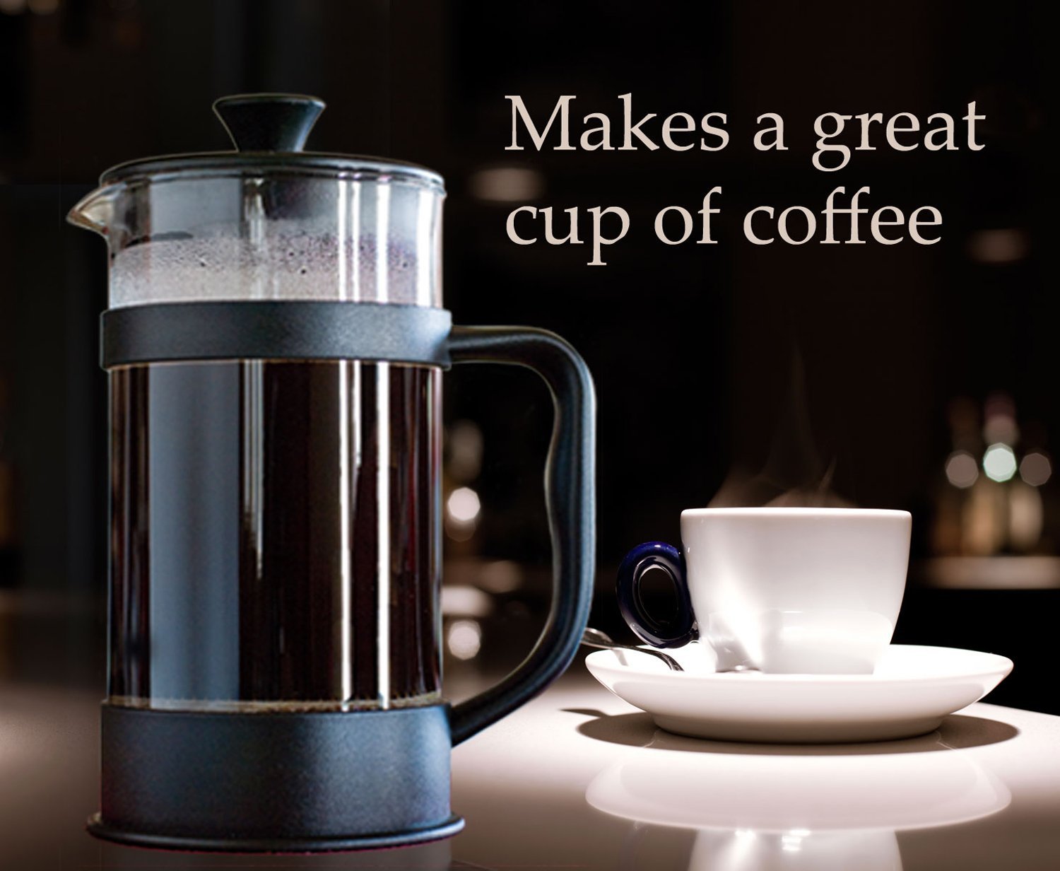 French Press by Chapi Cafe for Coffee and Tea Coffee Maker 34 Ounces 4 Cups N7 free image