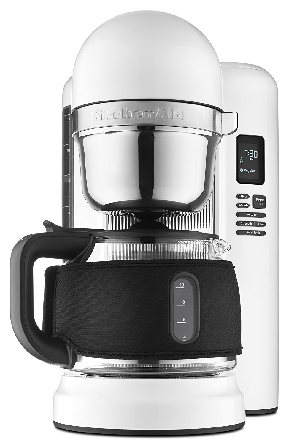 KitchenAid KCMB1204BWH 12Cup Coffee Maker with One Touch Brewing with