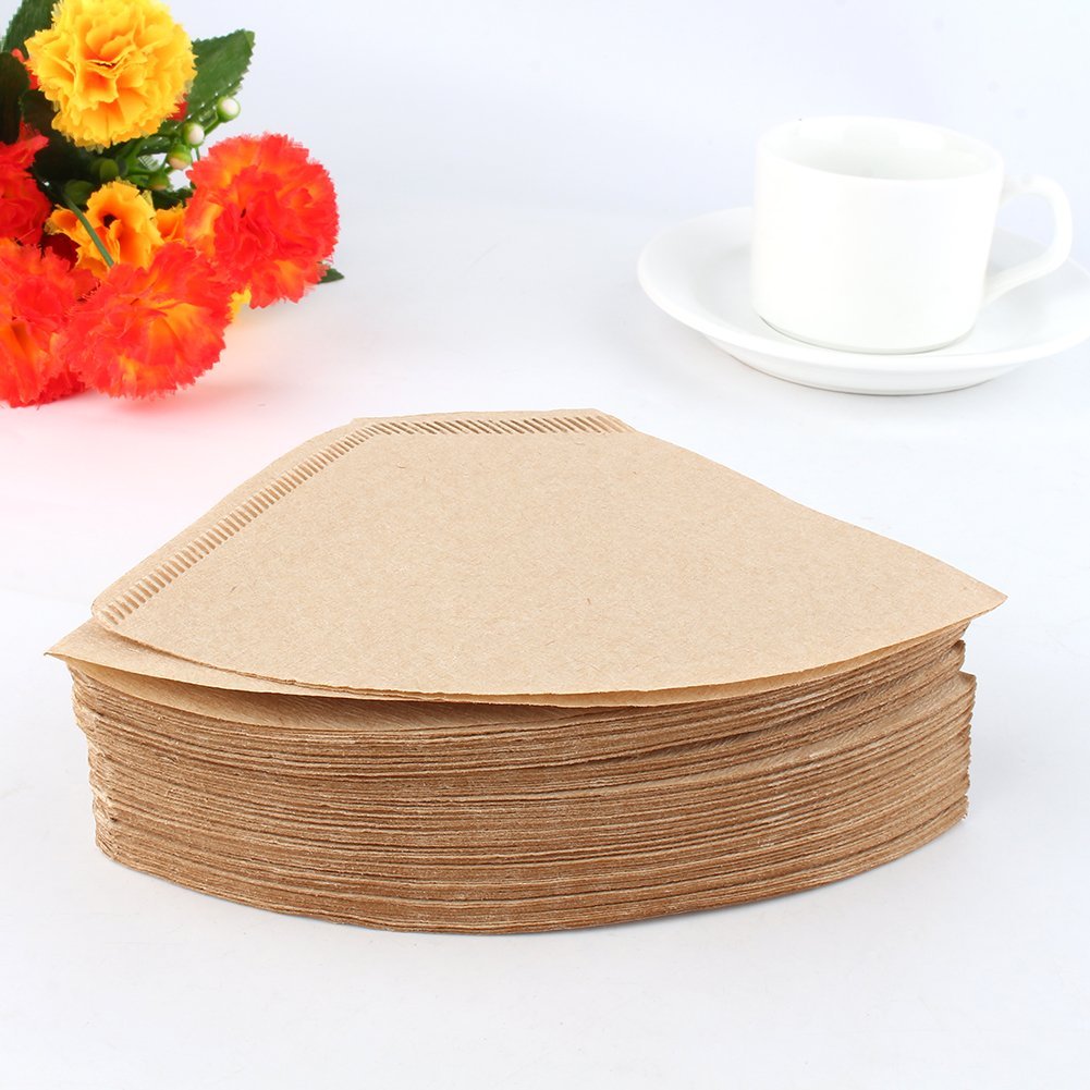 Unbleached Coffee Filter Papers Cones Cups Brewer Espresso Strainer