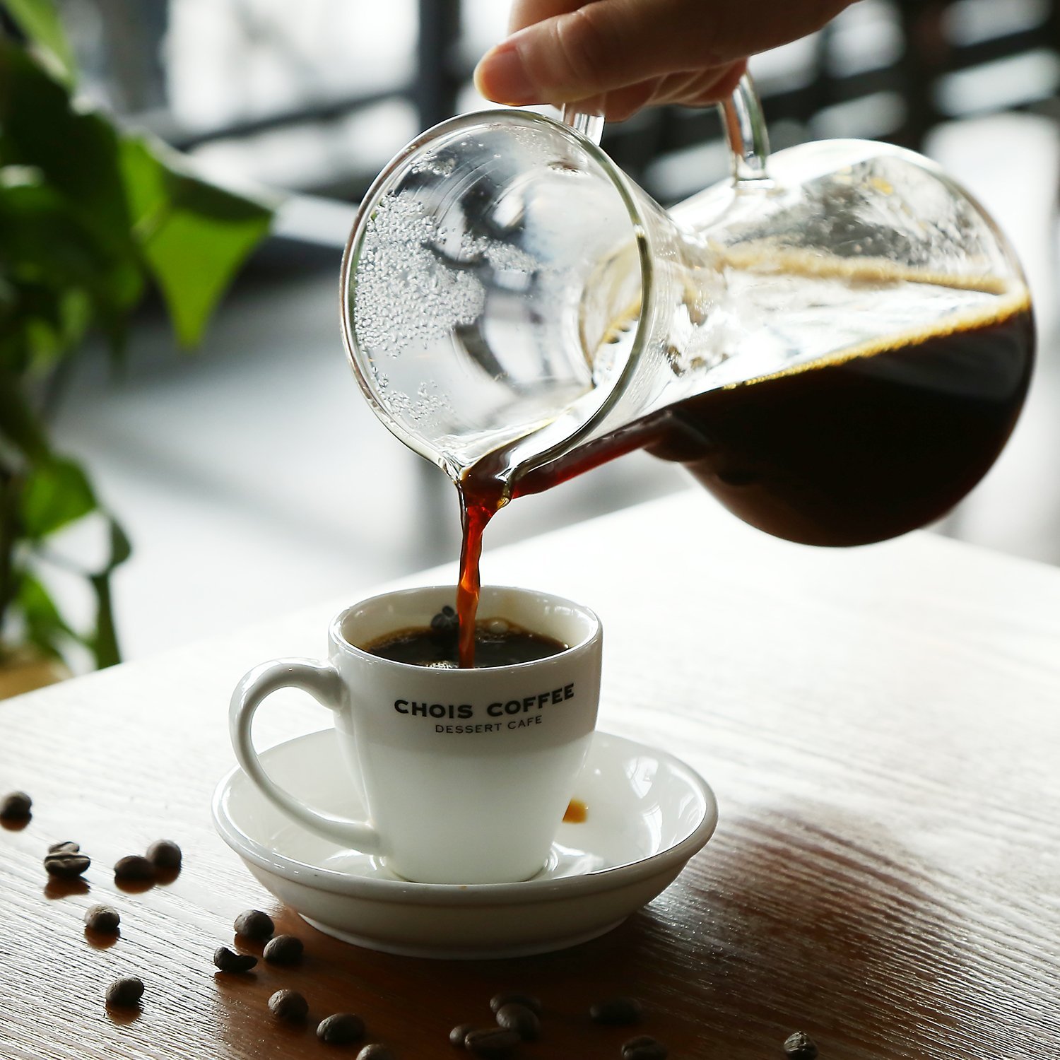 Hand Drip Coffee Maker 500ml 17oz Thickened Heat Resist Glass Pour Over