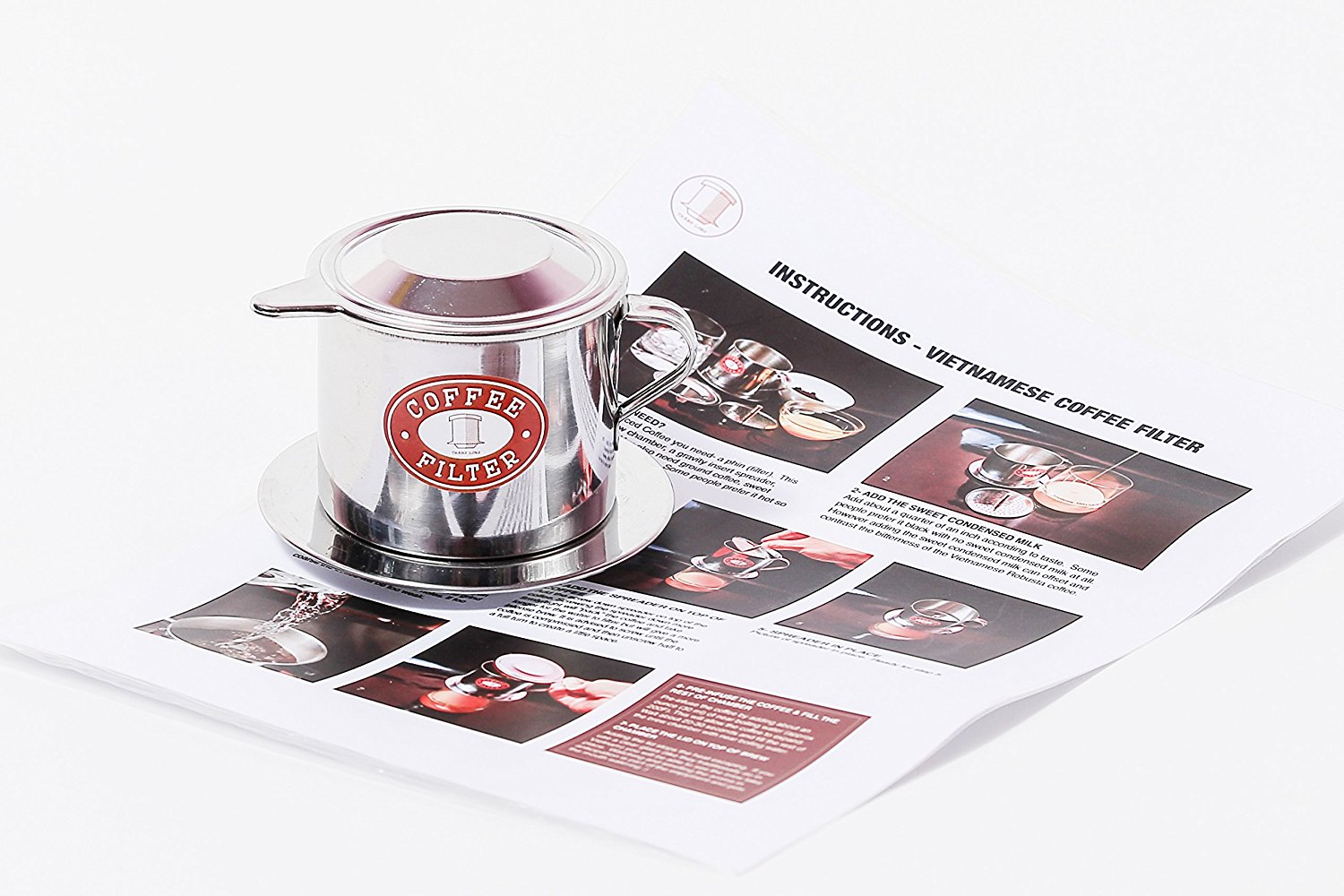 Vietnamese Coffee Filter Press. Screw Down Insert. Dripper Mechanism