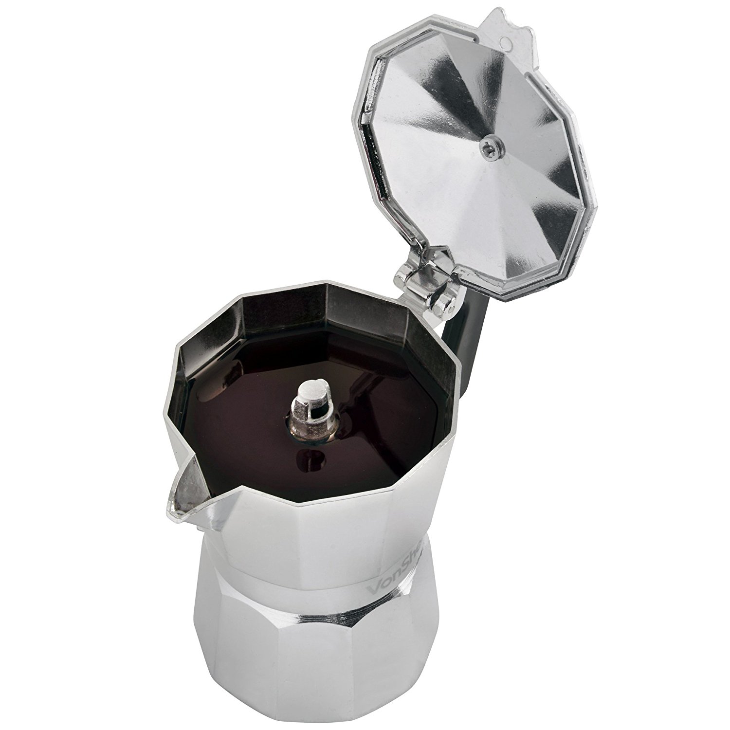 VonShef 3 Cup Italian Espresso Coffee Maker Stove Top Moka