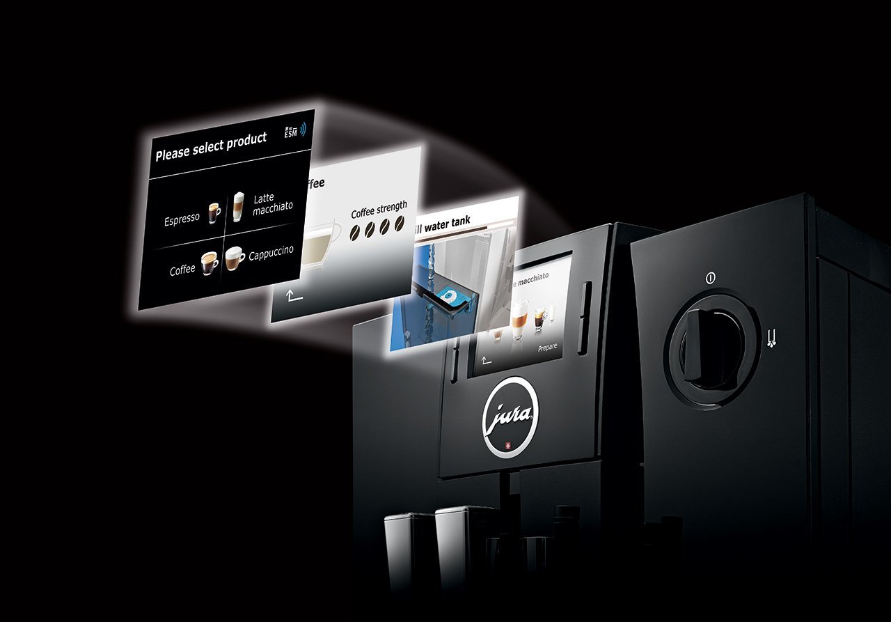 Jura IMPRESSA F8 Automatic Coffee Machine, Black N5 free image download