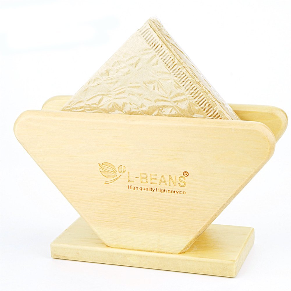 Natural Wood Coffee Filter Holder for Aeropress, Chemex and Hario Pour