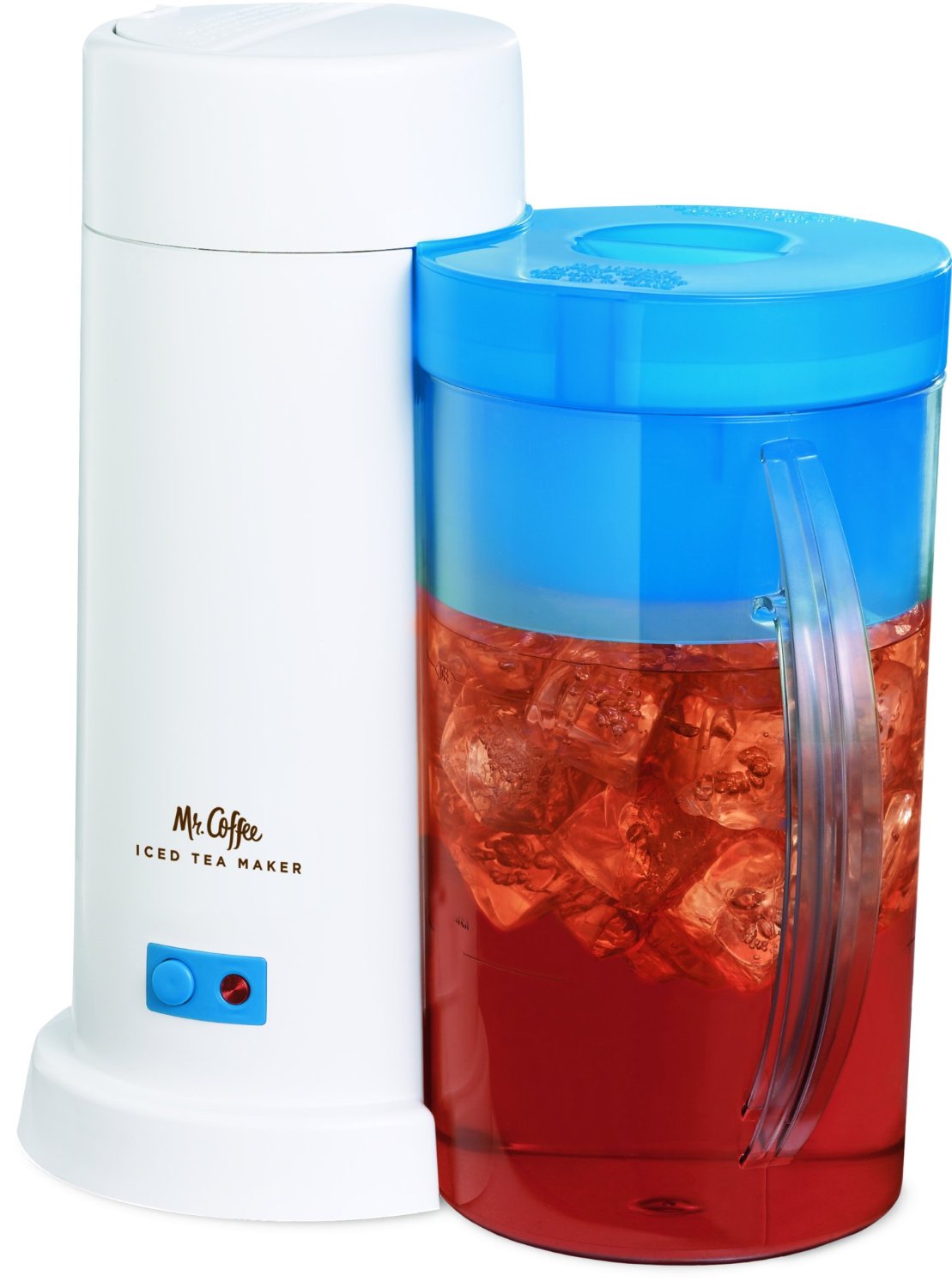 Mr. Coffee 2Quart Iced Tea Maker for Loose or Bagged Tea, Blue N2 free