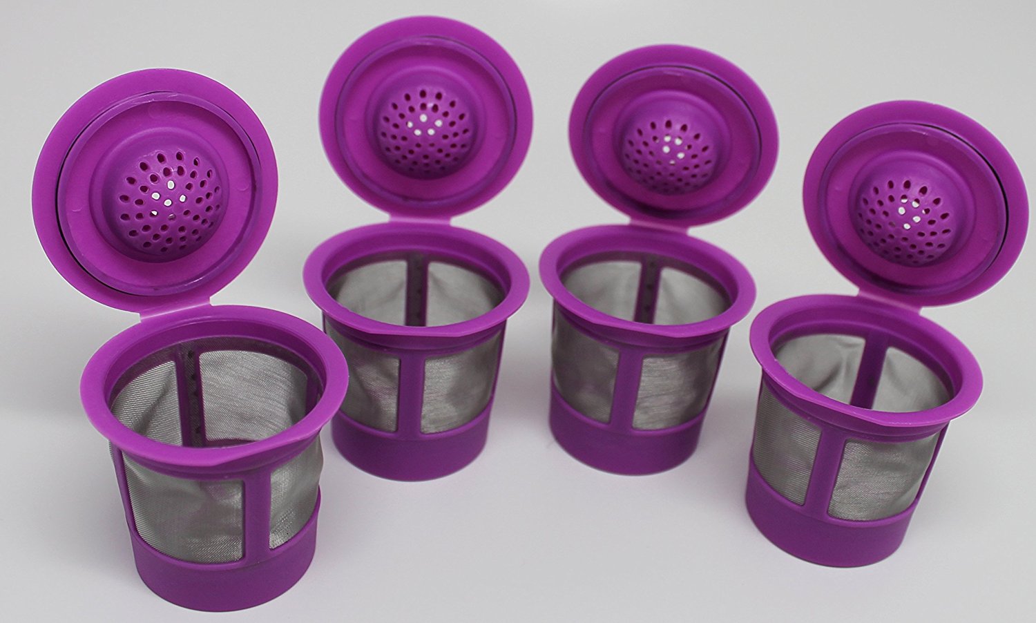 4 Pack Reusable Kcup Coffee Filters for Keurig 2.0 and 1.0 Brewers N3