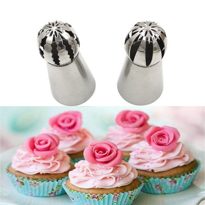Latom Russian Icing Piping Tips Stainless Steel Large Size Pastry Cake
