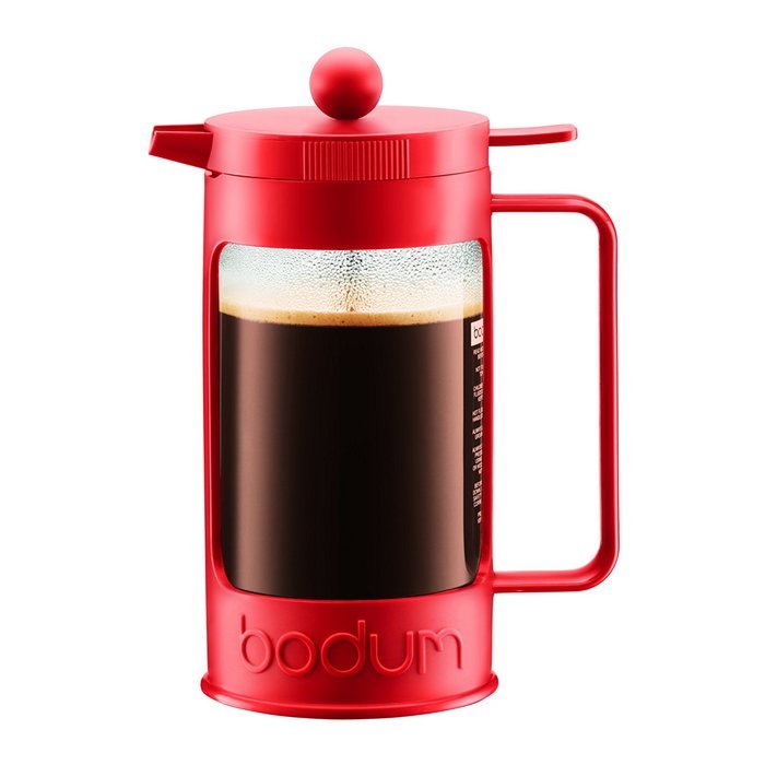 Bodum Bean 8Cup French Press Coffee Maker, 34Ounce, Red free image