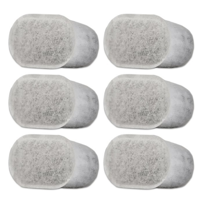 Filteristic Six Single Cup Brewer Replacement Charcoal Filters For