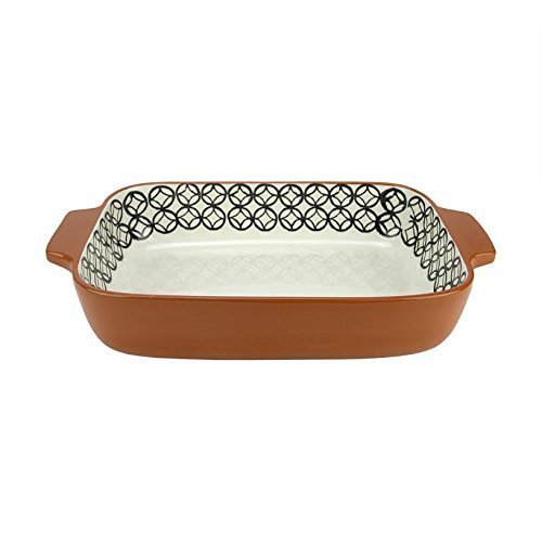 Basic Luxury Diamond Rectangular Terracotta Oven Baking Dish free image