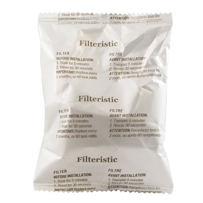 Filteristic Six Single Cup Brewer Replacement Charcoal Filters For