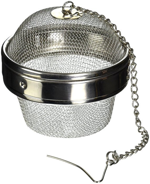 New TwistLock Spice Ball Tea Infuser Herb Infuser, Stainless Steel, Large Size (3 x 2.5") free