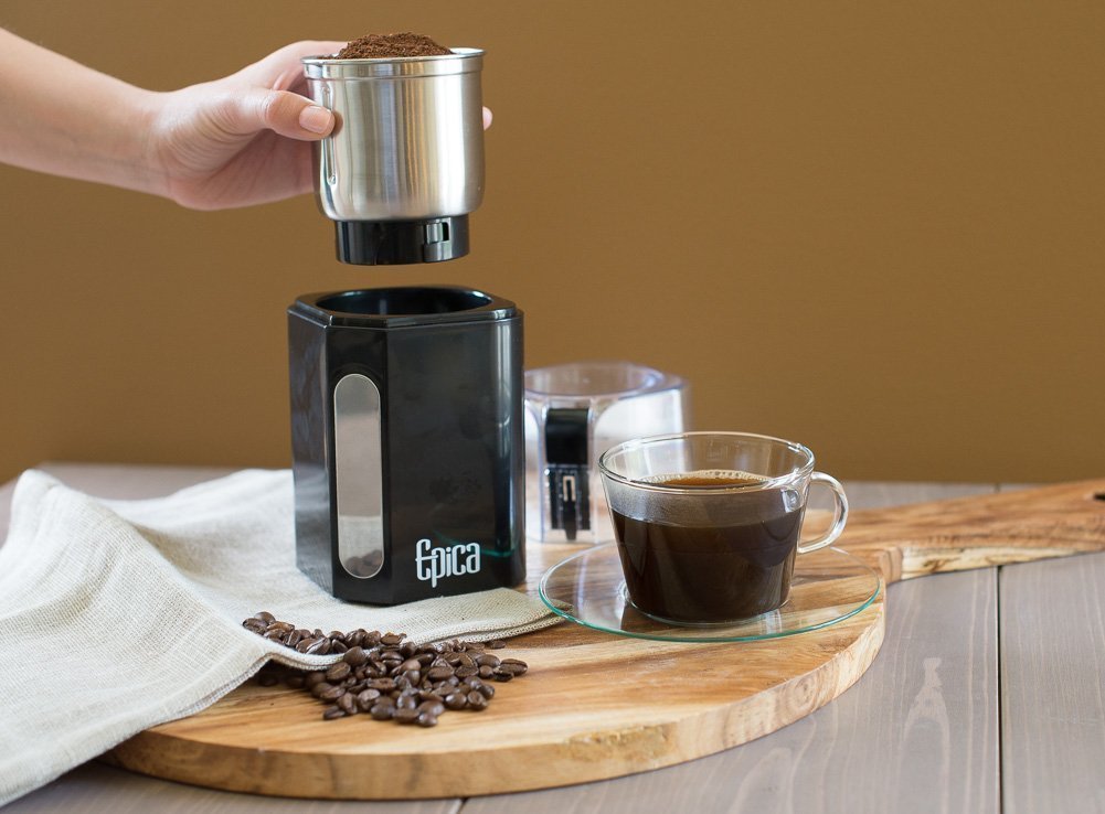 Epica Electric Coffee Grinder & Spice Grinder Stainless Steel Blades