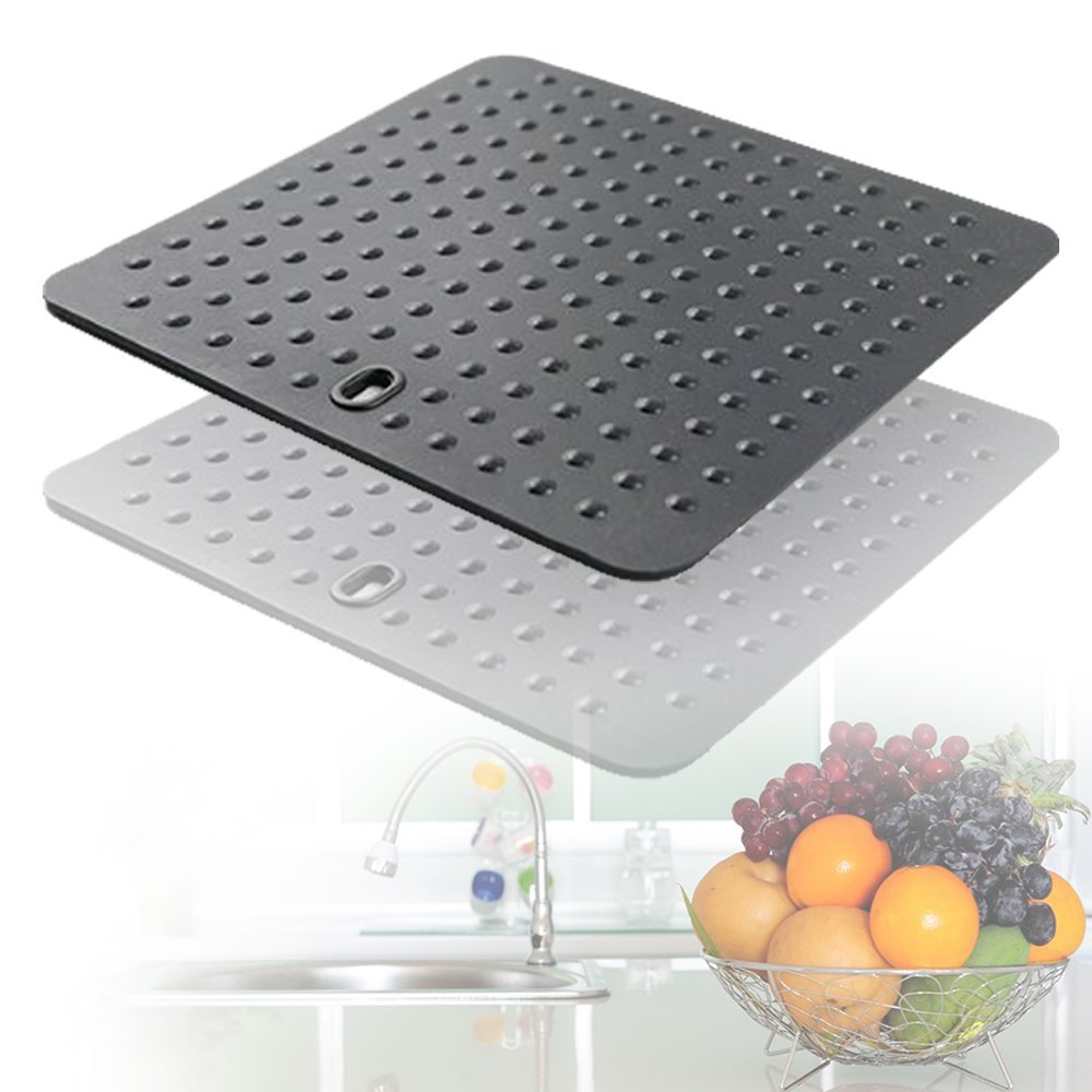 IC ICLOVER 4PCS High Quality Black food Grade Silicone Dot Trivet, Hot