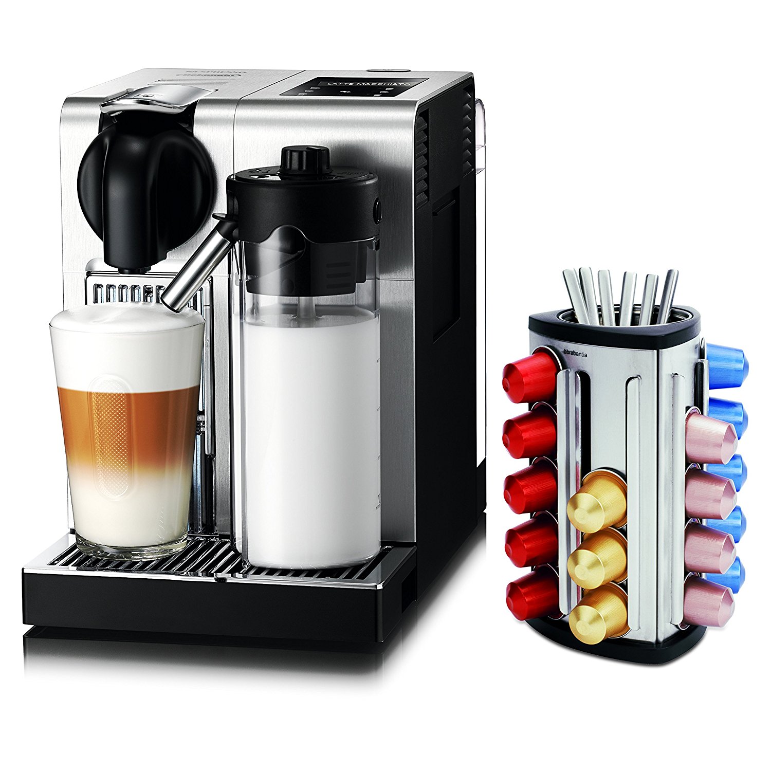 DeLonghi Lattissima Nespresso Pro Stainless Steel Capsule Espresso and