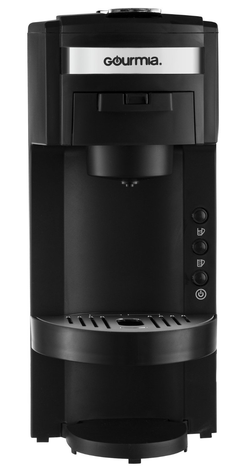 Gourmia GC150 JavaMaster 2in1 KCup and Ground Coffee Single Serve